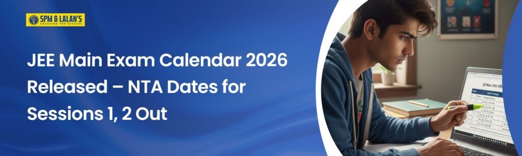 JEE Main Exam Calendar 2026 Released – NTA Dates for Sessions 1, 2 Out
