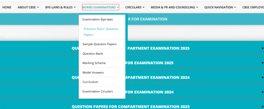 Class 10 previous year question papers