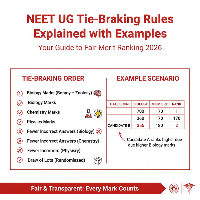 neet tie-breaking policy 2026