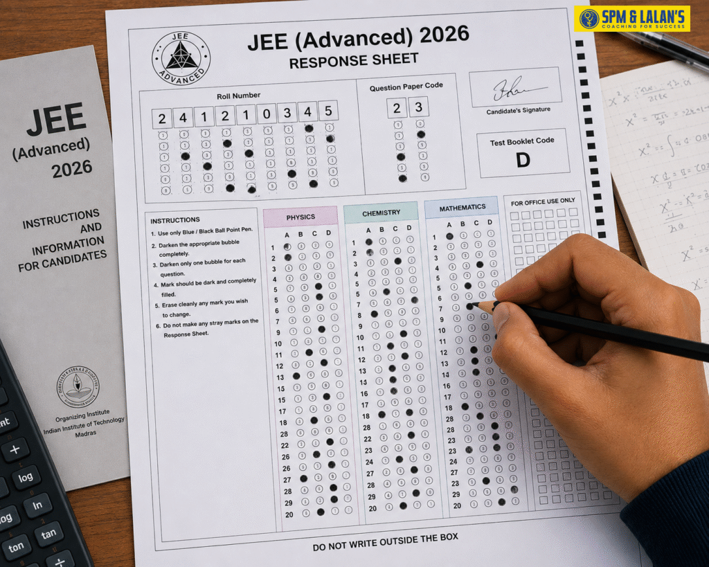 JEE Advanced 2026 response sheet 

