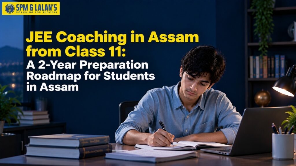JEE coaching in Assam from Class 11 with a student studying for a two-year JEE preparation roadmap