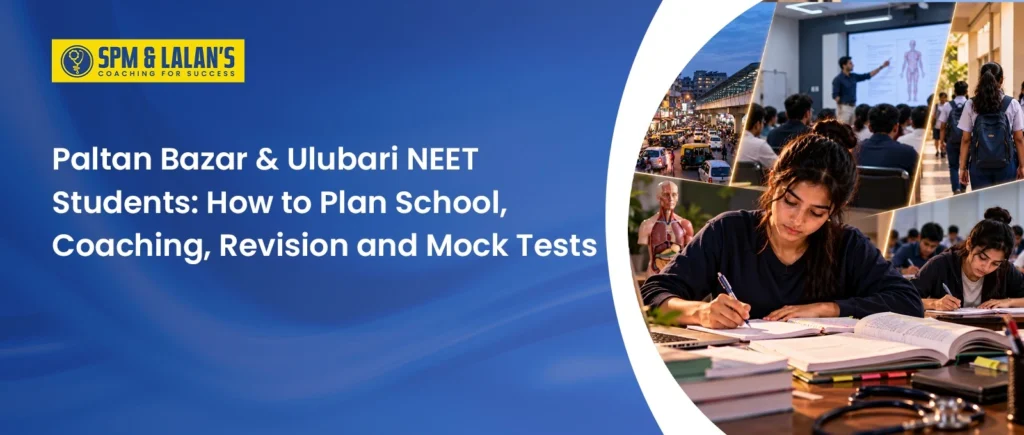 NEET students from Paltan Bazar and Ulubari planning school, coaching, revision and mock tests